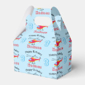 Ballotins Hélicoptère volant mignon Anniversaire Nom et âge (Verso)