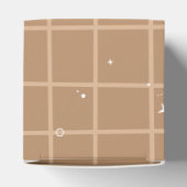 Ballotins Hello Cutie Girly Cute Brown Gingham Baby Shower (Haut)