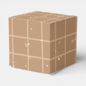 Ballotins Hello Cutie Girly Cute Brown Gingham Baby Shower (Arrière)