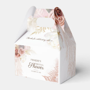 Ballotins Herbe des Pampas Palmiers en Terracotta Baby Showe