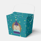 Ballotins Hérisson du Parti mignon avec fond de Confetti (Verso)