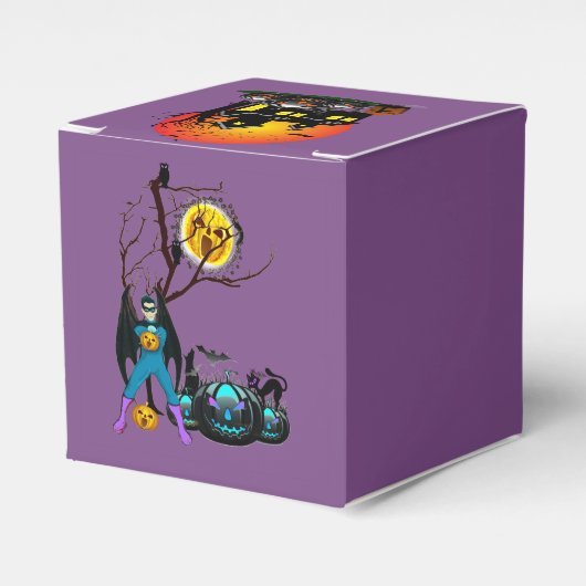 Ballotins Heure de fête d'Halloween en violet (Verso)