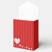 Ballotins Heureuse Sainte-Valentin Beau Coeurs blancs rouges (Ouvert)