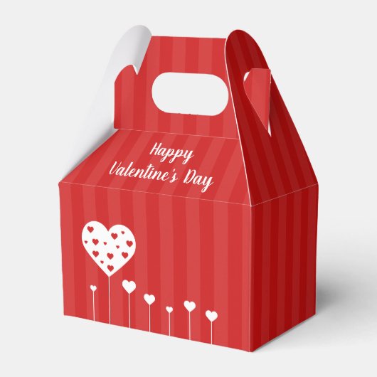 Ballotins Heureuse Sainte-Valentin Beau Coeurs blancs rouges (Verso)