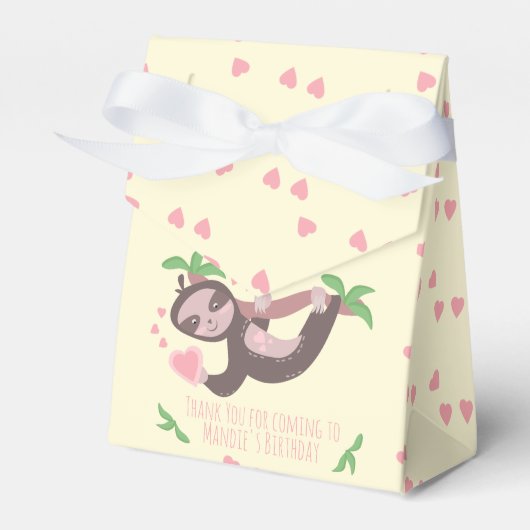 Ballotins Heureuse Sainte-Valentin Sloth Hearts Anniversaire (Verso)