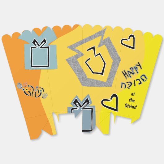 Ballotins Heureux Hanoukka Dancing Dreidels (Déplié)