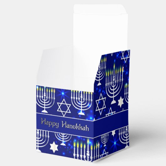 Ballotins Heureux Hanoukka Menorah Cube (Ouvert)