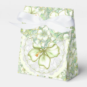 Ballotins Hibiscus & dentelle BLANC