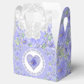 Ballotins Hibiscus & dentelle BLEU (Ouvert)