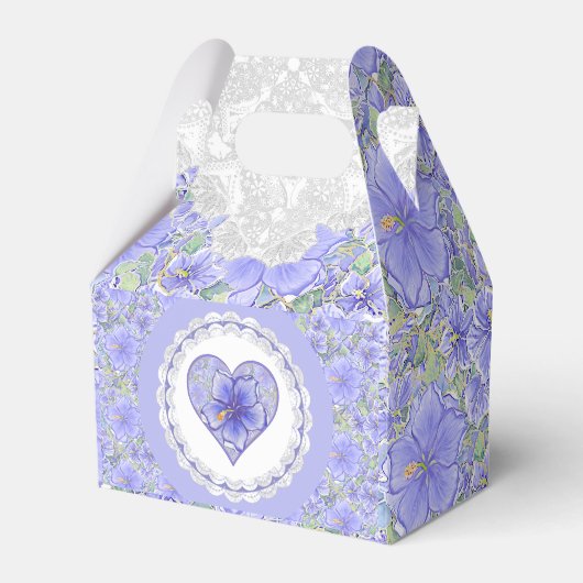 Ballotins Hibiscus & dentelle BLEU (Verso)