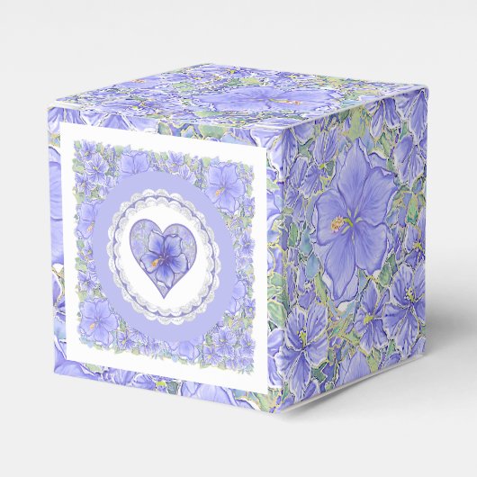 Ballotins Hibiscus & dentelle BLEU (Verso)