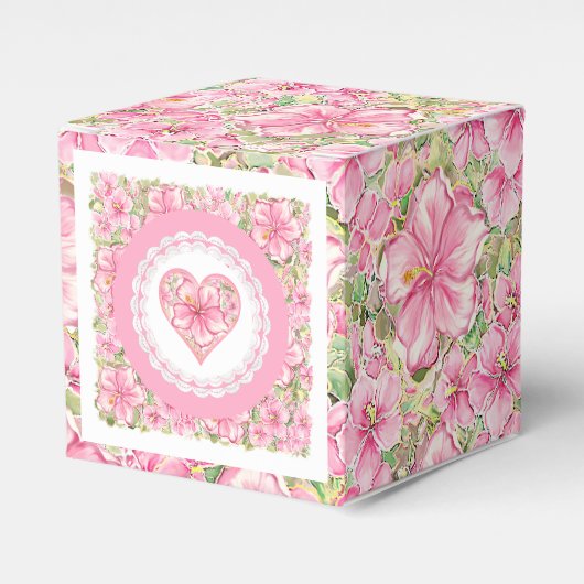 Ballotins Hibiscus & dentelle PINK (Verso)