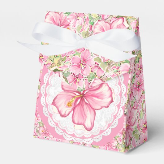 Ballotins Hibiscus & dentelle PINK (Verso)