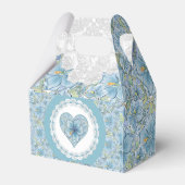 Ballotins Hibiscus & dentelle TURQUOISE (Arrière)