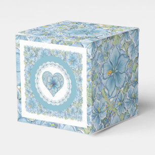 Ballotins Hibiscus & dentelle TURQUOISE