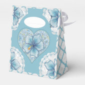 Ballotins Hibiscus & dentelle TURQUOISE (Arrière)