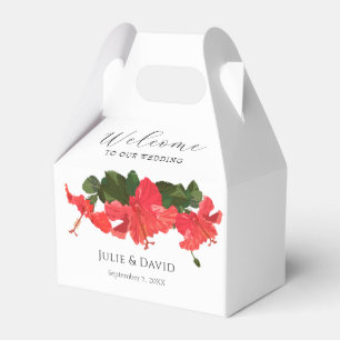 Ballotins Hibiscus Fleur Mariage Favor Box