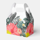 Ballotins Hibiscus Hawaï Tropical Dessin à la Main Mariage L (Arrière)