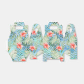 Ballotins Hibiscus tropical rose Aqua (Déplié)