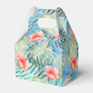 Ballotins Hibiscus tropical rose Aqua