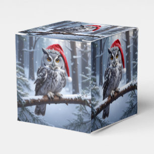Ballotins Hibou avec chapeau de Père Noël