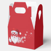 Ballotins Hip Santa Claus Papercut sur Red Christmas (Ouvert)