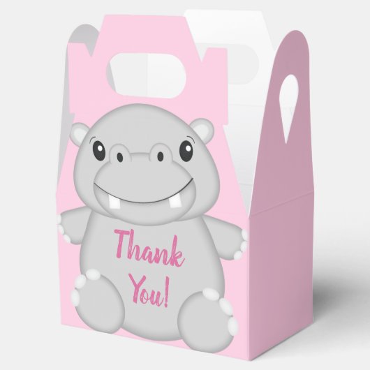 Ballotins Hippo Baby shower rose (Ouvert)