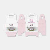 Ballotins Hippo River Adventure Girl Baby shower (Déplié)