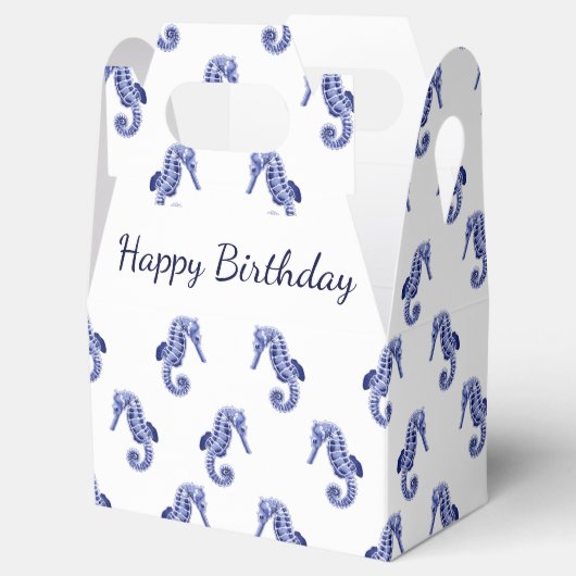 Ballotins Hippocampe bleu et blanc (Ouvert)