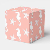 Ballotins Hippocampe et étoiles de mer - Corail clair rose (Arrière)