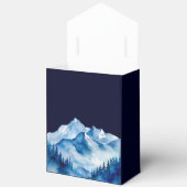 Ballotins Hiver Bleu Blanc Snowy Mountains Mariage (Ouvrir)