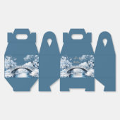 Ballotins Hiver Country Water Stream Bridge Mariage Custom (Déplié)