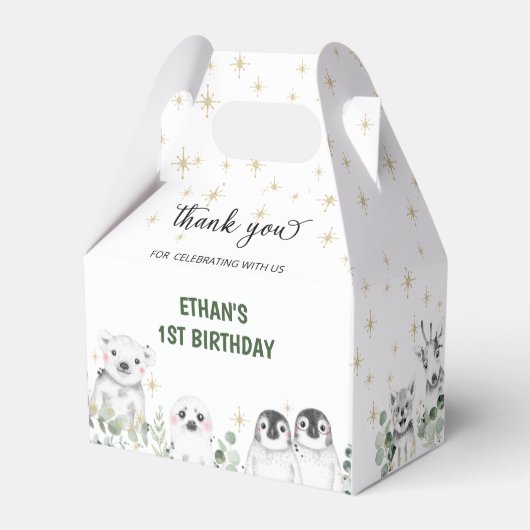 Ballotins Hiver Merveilles Arctique Polar Animaux Anniversai (Verso)