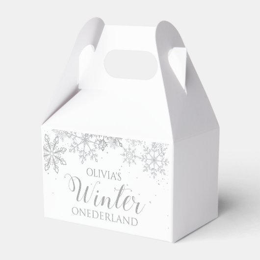 Ballotins Hiver ONE derland 1er anniversaire Silver Snowflak (Verso)