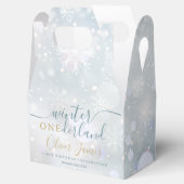 Ballotins Hiver Onederland 1er anniversaire Bleu et or (Ouvert)