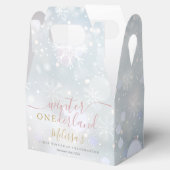 Ballotins Hiver Onederland 1er anniversaire rose et or (Ouvert)