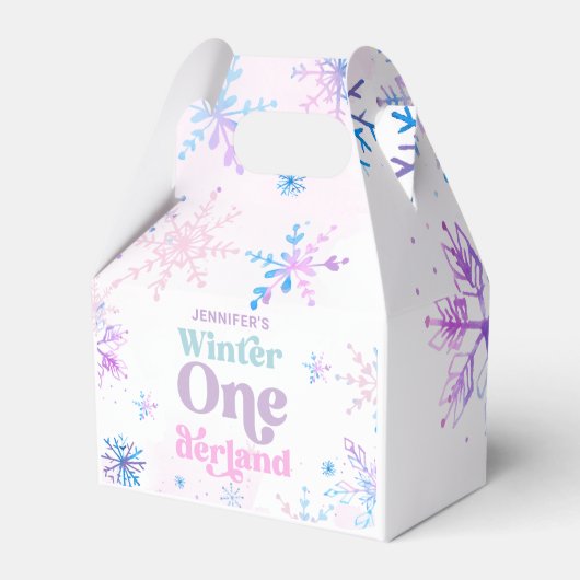 Ballotins Hiver Onederland Snowflakes Fille Neige Anniversai (Verso)