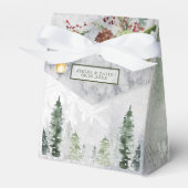 Ballotins Hiver Pins Rustiques Lanterne Mariage botanique (Verso)