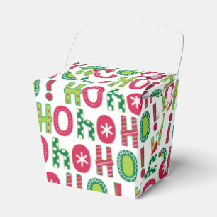 Ballotins Ho Ho Ho Christmas Fun Modern Rouge Vert Motif