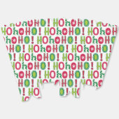 Ballotins Ho Ho Ho Christmas Fun Modern Rouge Vert Motif (Déplié)