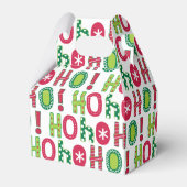 Ballotins Ho Ho Ho Christmas Fun Modern Rouge Vert Motif (Arrière)