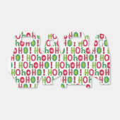Ballotins Ho Ho Ho Christmas Fun Modern Rouge Vert Motif (Déplié)
