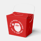 Ballotins Ho Ho Ho Noël Père Noël rouge coutume (Verso)