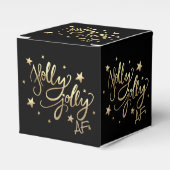 Ballotins Holly Jolly AF | Shiny Gold Faux Foil Script (Verso)