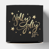 Ballotins Holly Jolly AF | Shiny Gold Faux Foil Script (Haut)