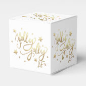 Ballotins Holly Jolly AF | Shiny Gold Faux Foil Script (Verso)