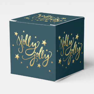 Ballotins Holly Jolly Élégant script de faux or