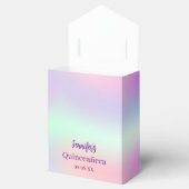 Ballotins Holographe rose violet Quinceañera (Ouvert)