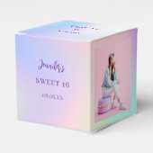 Ballotins Holographique rose violet photo merci (Verso)