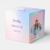 Ballotins Holographique rose violet photo merci (Arrière)